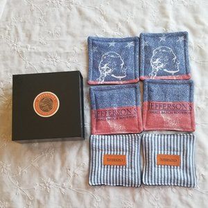 Jefferson's Bourbon coasters and Box